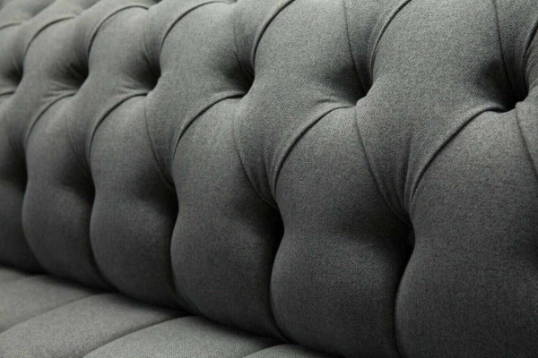 English Chesterfield Luxury Textile Sofa 4 Seater Sofa Upholstery Design Fabric Sofas