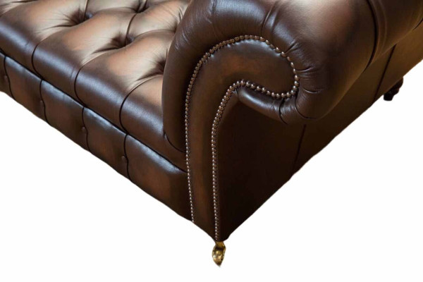 Leather Sofa Sofa 4 Seater Couch Luxury Classic Leather Chesterfield Sofas