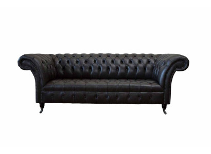 Chesterfield Design Luxury Upholstery Sofa Modern Couch Seat Leather Lederosfa