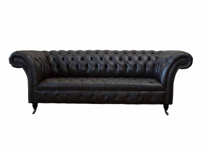 Chesterfield Design Luxury Upholstery Sofa Modern Couch Seat Leather Lederosfa