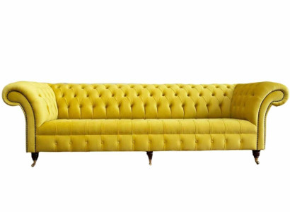 Sofa Four Seater Chesterfield Design Sofas Furniture Living room Couch Upholstery