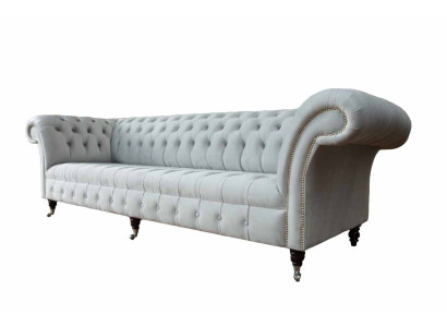 Chesterfield Sofa 4 Seater Designer Couches Couch Fabric Upholstery Textile