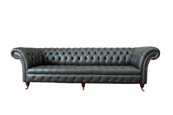 Luxury Four Seater Sofa 4 Seater Living room Chesterfield English Fabric Design