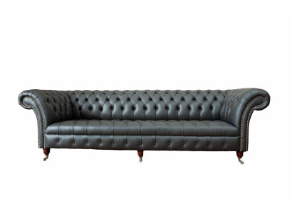 Luxury Four Seater Sofa 4 Seater Living room Chesterfield English Fabric Design