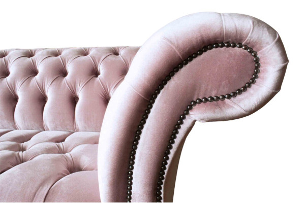 Chesterfield Pink Couch Sofa Upholstery 4 Seater Couches Seat Sofas