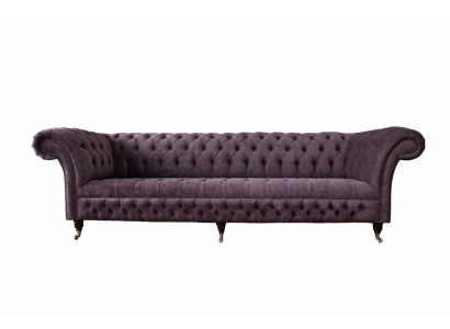 Design Sofa 4 Seater Couch Upholstery Luxury Textile Sofas Chesterfield