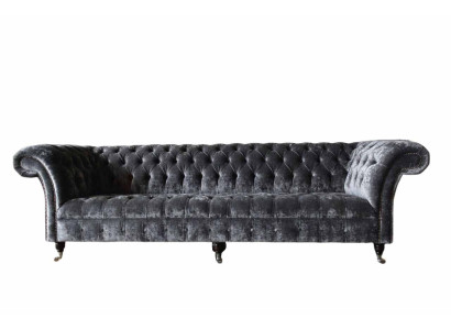 Four Seater Sofa 4 Seater Sofas Textile Modern Design Fabric Polyester Gray