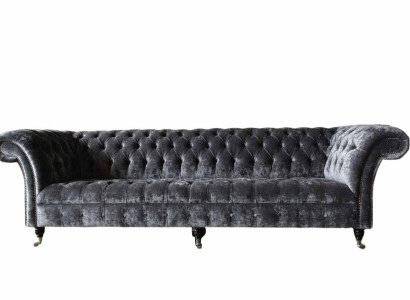 Four Seater Sofa 4 Seater Sofas Textile Modern Design Fabric Polyester Gray