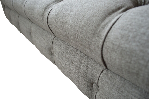 Chesterfield Couch 3 Seater Upholstery Seat Textile Fabric Couches Sofa new