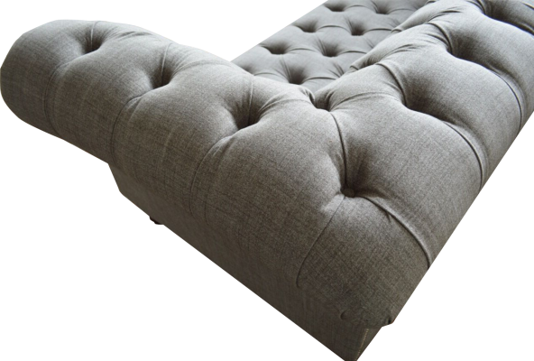 Chesterfield Couch 3 Seater Upholstery Seat Textile Fabric Couches Sofa new
