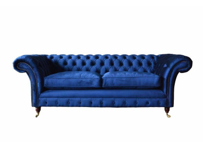 Chesterfield Upholstery Sofas Design Luxury Couch Sofa 3 Seater Textile Couche