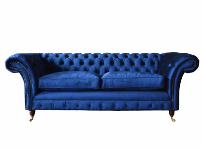 Chesterfield Upholstery Sofas Design Luxury Couch Sofa 3 Seater Textile Couche