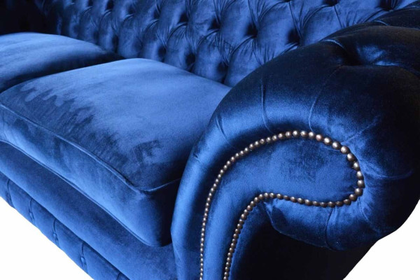 Chesterfield Upholstery Sofas Design Luxury Couch Sofa 3 Seater Textile Couche
