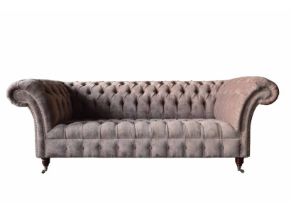 Chesterfield Sofa Couch Upholstery Design 3 Seater Sofas Three Seater Purple