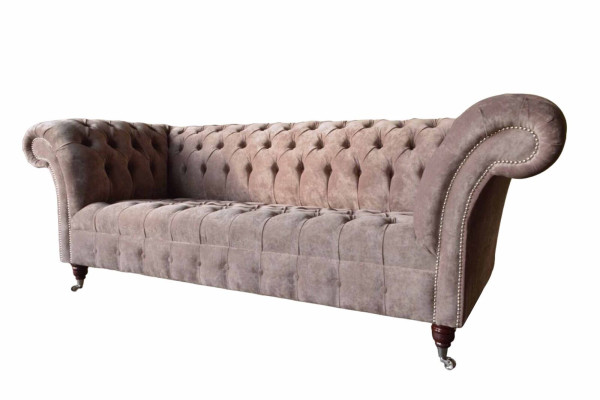 Chesterfield Sofa Couch Upholstery Design 3 Seater Sofas Three Seater Purple