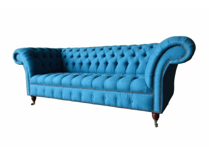 Chesterfield Sofa Couch Upholstery Designer 3 Seater Sofas new three seater
