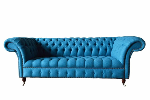 Chesterfield Sofa Couch Upholstery Designer 3 Seater Sofas new three seater