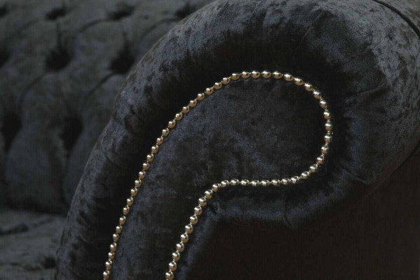 Sofa Luxury Textile Chesterfield Couch Sofas Upholstery Two-seater Couches