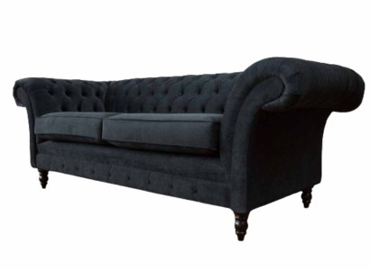Chesterfield Pink new Three Seater Fabric Design Couches Upholstery Sofa new