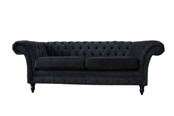 Chesterfield Pink new Three Seater Fabric Design Couches Upholstery Sofa new