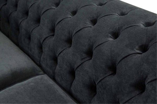 Chesterfield Pink new Three Seater Fabric Design Couches Upholstery Sofa new