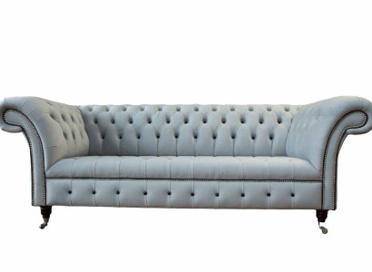 Sofa 3 Seater Luxury Chesterfield Leather Sofas Luxury Designer Couch new
