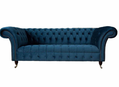 Chesterfield Sofa 3 Seater Upholstery Sofas Couches Luxury Fabric Design
