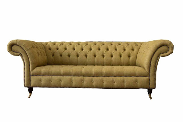 Chesterfield Three Seater Luxury Sofa 3 Seat Sofas Seat Design Couch Furniture Beige