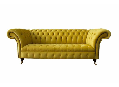 Chesterfield 3 Seater Upholstery Couch Style Couches Textile Fabric Sofa new