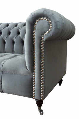 Chesterfield 3 Seater Design Sofa Upholstery Sofas Couches Textile Three Seater