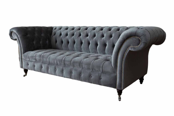 Chesterfield 3 Seater Design Sofa Upholstery Sofas Couches Textile Three Seater