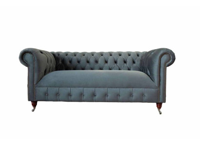Chesterfield Textile Sofa 3 Seater Three Seater Luxury Furniture Design Lounge