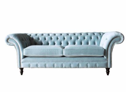 Chesterfield 3 Seater Upholstery Couch Sofa Textile Modern Style Fabric new