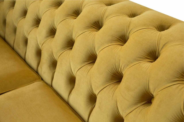 Chesterfield Sofa 3 Seat Design Couch Three Seater Luxury Furniture Style Textile