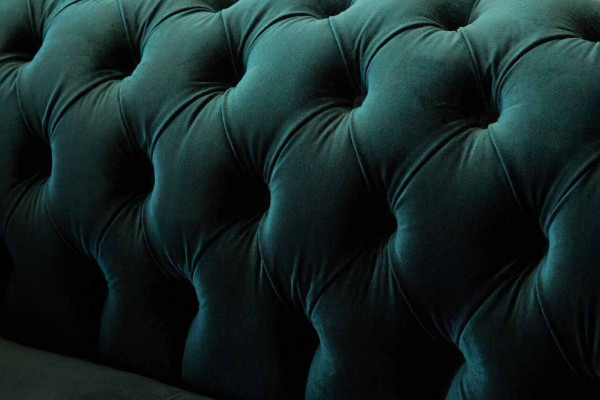 Chesterfield Upholstery 3 Seater Textile Couches Sofa Three Seater Couch Velvet