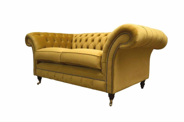 Sofa 2 Seater Couch Upholstery Sofa Textile Fabric Chesterfield Couches new