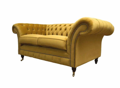 Sofa 2 Seater Couch Upholstery Sofa Textile Fabric Chesterfield Couches new