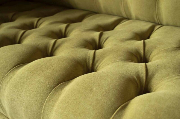 Two-seater Sofa Luxury 2 Seater Living room Light Green Chesterfield Fabric new