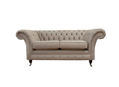 Chesterfield Textile Upholstery Sofa Design Luxury Couch Fabric Sofas 2 Seater