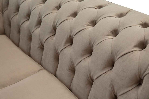 Chesterfield Textile Upholstery Sofa Design Luxury Couch Fabric Sofas 2 Seater
