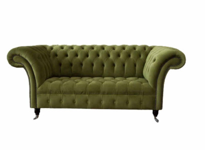 Sofa 2 Seater Couch Upholstery Sofa Fabric Chesterfield Couches Green new