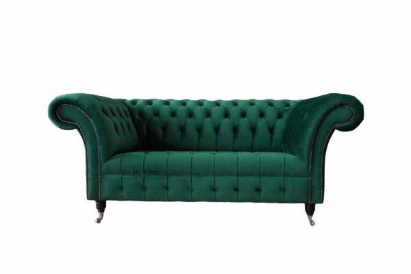 Chesterfield Two-seater Sofa 2 Seater Design Sofas Upholstery Modern Seat Fabric
