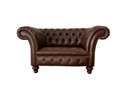 Chesterfield Sofa Living room Sofas Couch Upholstery Leather Modern 1.5 Seater