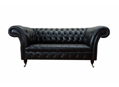 Three Seater Luxury Sofa 3 Seater Sofas Seater Leather Black Chesterfield