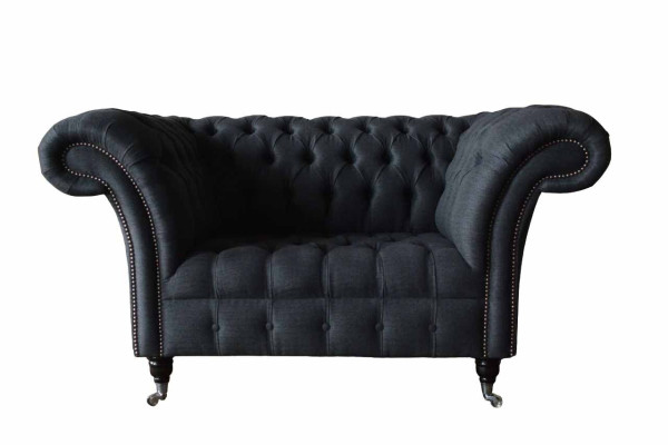 Couch Upholstery Sofa Textile Chesterfield Couches 1.5 Seater Single Seater Gray
