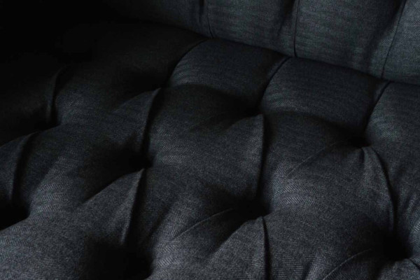Couch Upholstery Sofa Textile Chesterfield Couches 1.5 Seater Single Seater Gray