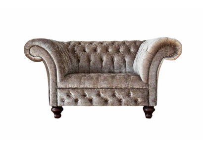 Chesterfield Armchair Couch 1 Seater Sofa Textile Fabric Couches Upholstery new