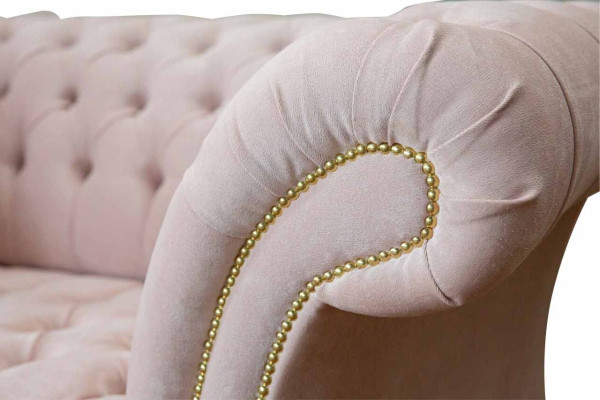 Armchair Upholstery Sofa Textile Chesterfield Couches 1 Seater Single Seater Pink