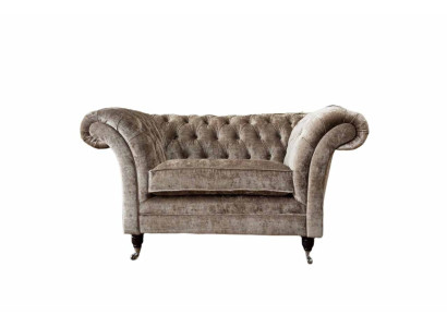 Design Chesterfield Armchair 1 Seater Couch Upholstery Luxury Textile Sofas