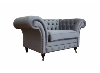 Design Chesterfield Fabric Couch Armchair 1 Seater Upholstery Sofas Lounge new